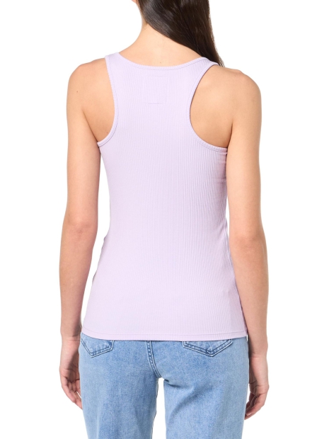 Женская майка Armani Exchange в рубчик 1159827110 (Сиреневый L)