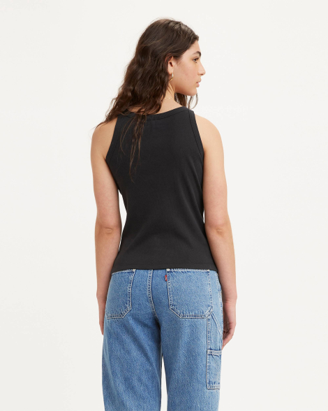 Женская майка Levi's в рубчик 1159833583 (Черный L)