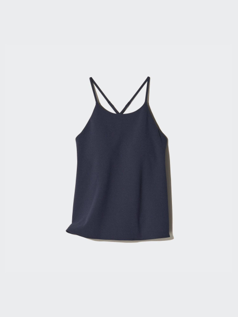 Женская майка со вшитыми чашками Uniqlo 1159834095 (Синий S)