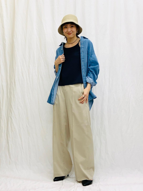 Женская майка со вшитыми чашками Uniqlo 1159834095 (Синий S)
