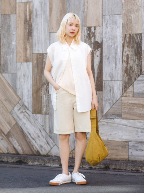 Длинная майка из полупрозрачного хлопка SUPIMA Uniqlo 1159834472 (Молочный S)