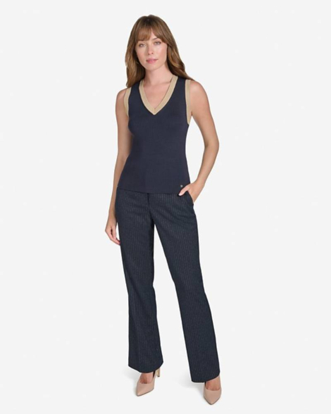 Женская вязаная майка Tommy Hilfiger 1159835508 (Синий XL)