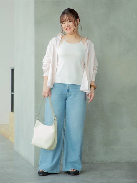 Майка жіноча з вшитими чашками Uniqlo 1159836090 (Молочний S)