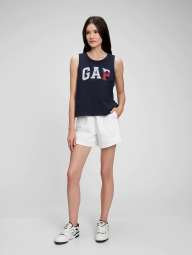 Женская майка GAP с логотипом 1159764678 (Синий, XXL)