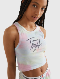 Женская укороченная майка Tommy Hilfiger топ с логотипом 1159769704 (Разные цвета, L)