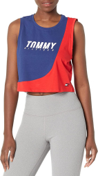 Женская майка Tommy Hilfiger Sport с логотипом 1159771407 (Красный/Синий, XL)