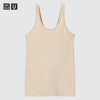 Женская майка премиум серии Uniqlo U 1159787589 (Бежевый, XS)