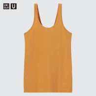 Женская майка премиум серии Uniqlo U 1159787650 (Оранжевый, XS)