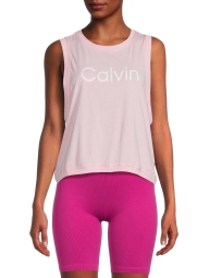 Женская майка Calvin Klein с логотипом 1159792197 (Розовый, XS)
