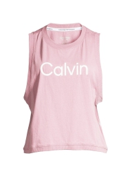 Женская майка Calvin Klein с логотипом 1159792197 (Розовый, XS)