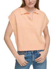 Женская мягкая майка Calvin Klein с воротником 1159797363 (Оранжевый, XL)