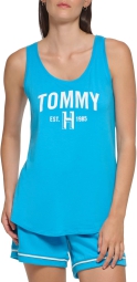 Женская майка Tommy Hilfiger Sport с логотипом 1159799138 (Голубой, XS)