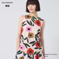 Женская майка UNIQLO с принтом Marimekko 1159813024 (Розовый, XL)