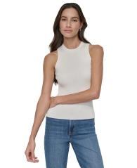 Майка жіноча DKNY в рубчик 1159830936 (Білий M)