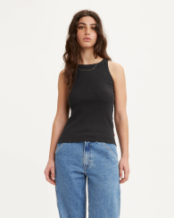 Женская майка Levi's в рубчик 1159833583 (Черный L)