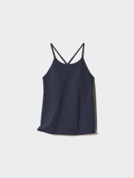 Женская майка со вшитыми чашками Uniqlo 1159834095 (Синий S)