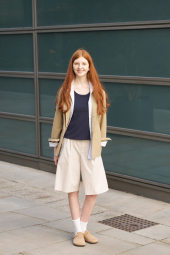 Женская майка со вшитыми чашками Uniqlo 1159834095 (Синий S)