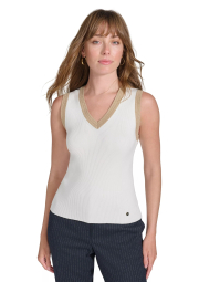 Женская вязаная майка Tommy Hilfiger 1159836030 (Молочный L)