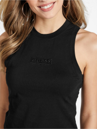 Женская майка GUESS с вышитым логотипом 1159836378 (Черный XS)
