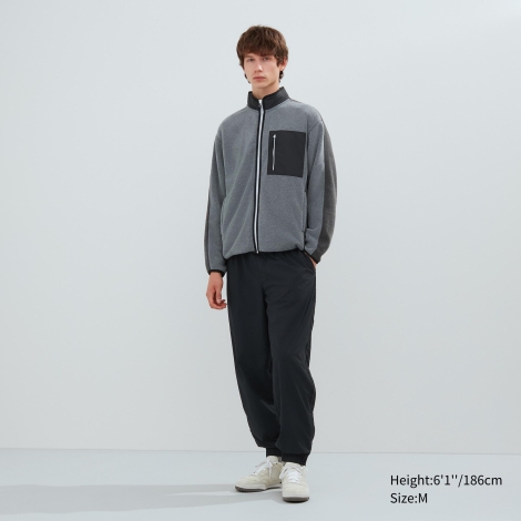 Флисовая куртка на молнии UNIQLO 1159796678 (Серый, S)