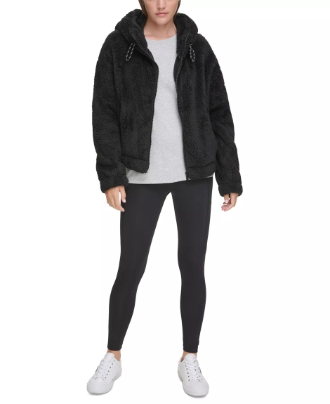 Куртка Calvin Klein зі штучного хутра 1159802696 (Чорний, XL)