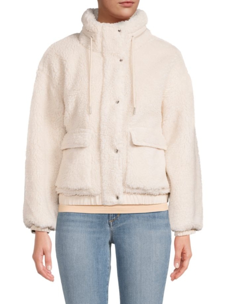 Женская куртка Calvin Klein из шерпы 1159806864 (Молочный, M)