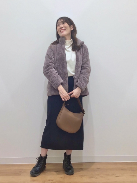 Куртка на молнии UNIQLO из искусственного меха 1159828547 (Коричневый XS)