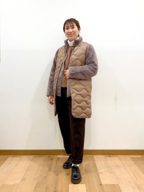 Куртка на молнии UNIQLO из искусственного меха 1159828547 (Коричневый XS)