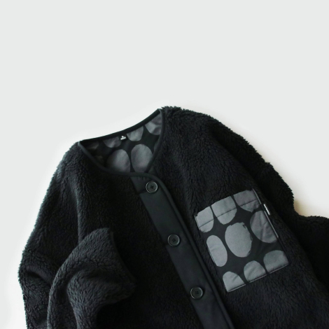Куртка из экомеха Uniqlo на пуговицах 1159833660 (Черный XL)