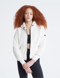 Куртка на молнии Calvin Klein из искусственного меха 1159777652 (Белый, L)