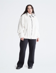 Куртка на молнии Calvin Klein из искусственного меха 1159806807 (Белый, XXL)