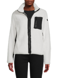 Куртка на молнии Calvin Klein из искусственного меха 1159780351 (Белый, XL)