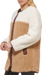 Женское двустороннее пальто Levi's из шерпы 1159784065 (Коричневый, XXL)