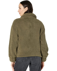 Куртка на кнопках Calvin Klein из искусственного меха 1159789007 (Зеленый, S)