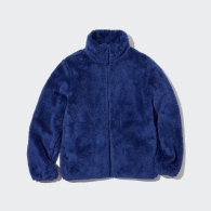 Куртка на молнии UNIQLO из искусственного меха 1159793639 (Синий, M)