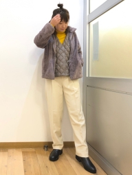 Куртка на молнии UNIQLO из искусственного меха 1159828547 (Коричневый XS)