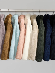 Куртка на молнии UNIQLO из искусственного меха 1159833060 (Розовый S)