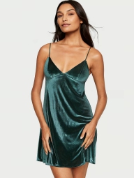 Платье домашнее Victoria's Secret бархатное 1159798033 (Зеленый, S)