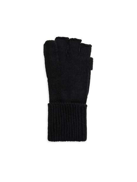 Женские вязаные варежки Karl Lagerfeld Paris перчатки 1159832922 (Черный One size)