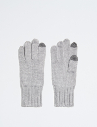 Женские вязаные перчатки Calvin Klein 1159778863 (Серый, One size)