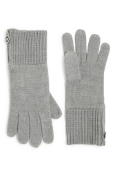 Женские перчатки Michael Kors с молнией 1159795061 (Серый, One size)
