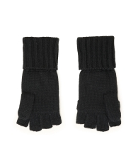 Женские вязаные варежки Karl Lagerfeld Paris перчатки 1159799304 (Черный, One size)
