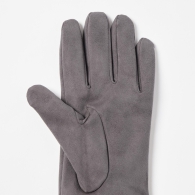 Женские перчатки из искусственной замши HEATTECH Uniqlo на подкладке из флиса 1159799465 (Серый, L)