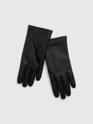 Теплые перчатки GAP из экокожи 1159801463 (Черный, M/L)