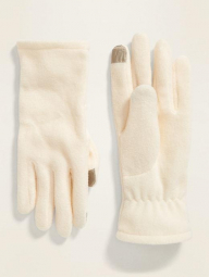 Белые флисовые женские перчатки Old Navy сенсорные для смартфона art319694