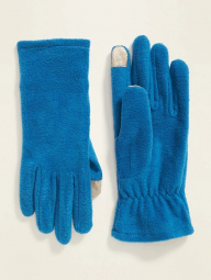 Голубые женские флисовые перчатки Old Navy США сенсорные art624735 (размер S/M)