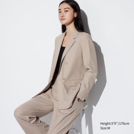 Классический пиджак UNIQLO 1159811564 (Бежевый, M)