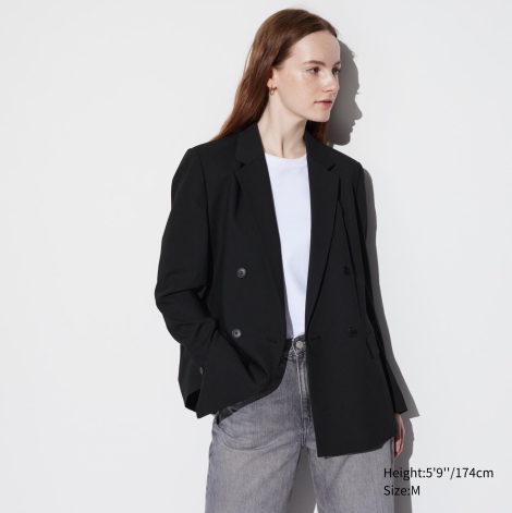 Класичний піджак UNIQLO 1159811407 (Чорний, XL)