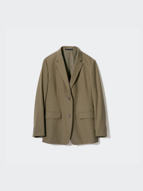 Класичний піджак UNIQLO на гудзиках 1159811245 (Бежевий, L) 1159830844 (Оливковий M)
