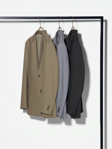 Класичний піджак UNIQLO на гудзиках 1159811245 (Бежевий, L) 1159830844 (Оливковий M)